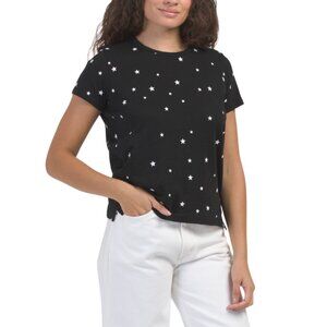 GOLDIE TEE Black/White Pima Cotton Galaxy Boy Tee